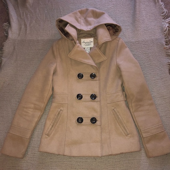 Jackets & Blazers - American Rag camel Hooded Coat